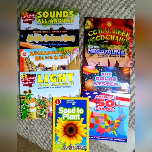 Childrens Educational Science& Geography book  bundle Grades K-2 - Picture 1 of 1